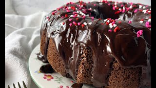 Double Chocolate Chip Bundt Cake [upl. by Ahsetal]