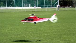 Agusta A109 with Align TRex 550 3G and Fun Key Fuselage [upl. by Jennilee]