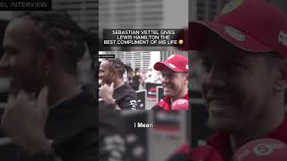 Sebastian Vettels BEST Compliment To Lewis Hamilton 🤣 [upl. by Eniretak28]