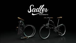 Sadler  Italian Bikestyle  Foldable Bicycle With spokeless wheels [upl. by Airbmac]