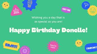 Happy Birthday Donelle [upl. by Muna]