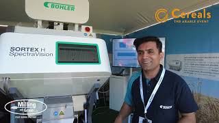 Cereals 2023  Saurabh Malhotra from Bühler talks us through the Sortex H Spectra Vision [upl. by Ayot]