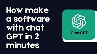 Created software with chatGPT in 2 minutes [upl. by Lorola902]