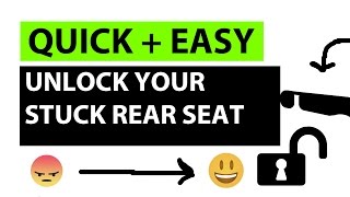 How to Unlock Your Stuck Rear Seat in Seconds [upl. by Aseneg]