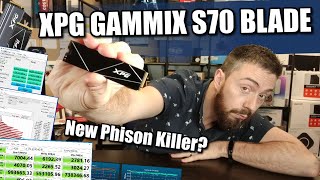 XPG GAMMIX S70 BLADE SSD Review  New Phison Killer [upl. by Dewees]