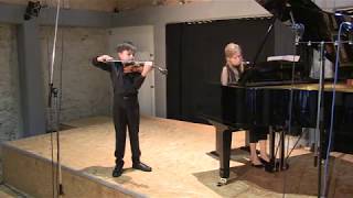 Raphael Nussbaumer  Violin Class Draganov  Wieniawski  Variations on an Original Theme Op 15 [upl. by Enimrej774]