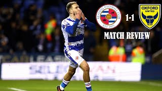 Reading FC 11 Oxford United Smith  EFL League One Matchday 20  Match Review [upl. by Nomra]