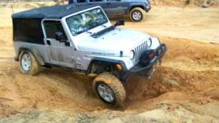 jeep wrangler rubicon uphill crawling with lockers [upl. by Harlamert500]