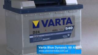 Аккумулятор Varta 60 Ah  Blue dynamic [upl. by Nairb781]