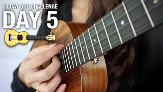 DAY 5  HOW TO STRUM WITH THE INDEX FINGER  30 DAY UKE CHALLENGE [upl. by Akceber]