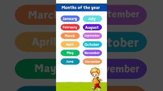 Months of the year  Months Names  monthsoftheyear shorts [upl. by Stokes]