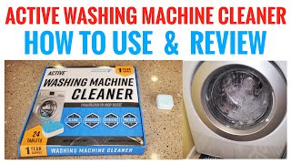 Review Active Washing Machine Cleaner Tablets  How To Clean Washing Machine [upl. by Oiceladni]