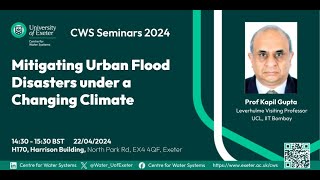 Mitigating Urban Flood Disasters under a Changing Climate [upl. by Keelin]