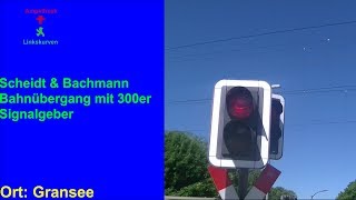 Scheidt amp Bachmann Bahnübergang mit 300er Signalgeber [upl. by Zosema409]