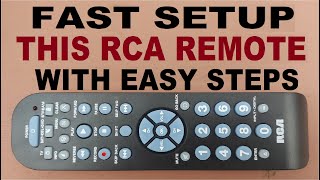 Program RCA Remote RCR3273E Easily [upl. by Tabbitha903]