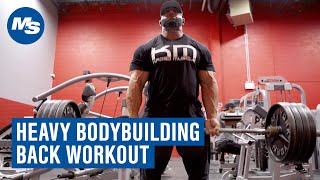 Heavy Bodybuilding Back Workout  Crushing Back w Fouad quotHossquot Abiad [upl. by Hibbitts]