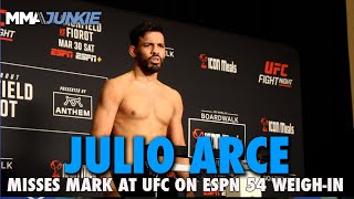 Julio Arce GAINS Weight on Second Attempt Amid Scale Confusion  UFC on ESPN 54 [upl. by Udale825]