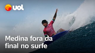 Olimpíadas Medina perde semifinal e vai disputar o bronze no surfe [upl. by Zetnod]