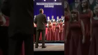 Filipino Folk Song Paruparong Bukid Winning piece of International Choir Westlake Choir shorts [upl. by Annoirb]