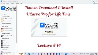 VCarve Pro Download amp Installation for Free [upl. by Lekim]