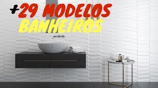 Dicas de Banheiros 27 Modelos Modernos Lindos e Elegantes [upl. by Ettenajna]