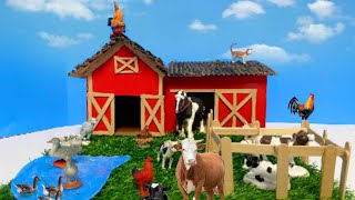 CÓMO HACER UNA GRANJA HECHA DE CARTÓN 🐄 CARDBOARD FARM HOUSE [upl. by Kristianson]