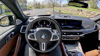 2024 BMW X6 M60i  POV Driving Impressions [upl. by Yrelbmik]