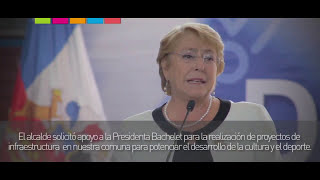 Presidenta Bachelet visita colegio D200 en Villa Macul [upl. by Asseret4]