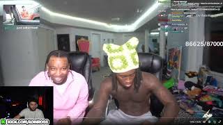 Adin Ross Reacts to Kai Cenat Breaking his Setup after Losing 300k Wager to 21 Savage FUNNY [upl. by Ateuqram]