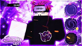 CODE Unlocking RINNEGAN FULL SHOWCASE In Shinobi life 2 Roblox [upl. by Ayalahs]