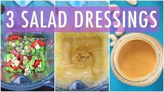 3 Homemade Salad Dressing Recipe  EASY amp HEALTHY RECIPES [upl. by Nylahsoj739]