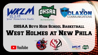 West Holmes at New Philadelphia  OHSAA Boys High School Basketball from WKLM 953 FM [upl. by Swayder256]