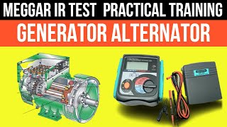 How to do insulation test of 3 phase Altenator  how to do 3 phase Generator winding megger testing [upl. by Gnilrets]