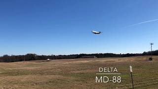 Plane Spotting Baltimore BWI Airport Regional Jet and 737 Landings December 2018 [upl. by Yrrum]