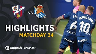 Highlights SD Huesca vs Real Sociedad 10 [upl. by Inor]