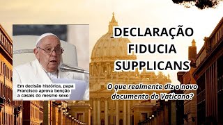 Moral católica8  Declaração Fiducia supplicans bençãos a uniões homossexuais aprovadas [upl. by Llenrap276]