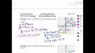 MT 1 LT 6 seminar part 1 finding points in the coordinate plane ￼ [upl. by Reamonn]