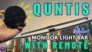 Quntis Computer Monitor Lamp Bar with Backlight Remote Control  Unbox amp Review [upl. by Cowan]