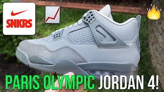 Potential Banger JORDAN 4 PARIS OLYMPICS EARLY PAIR REVIEWUNBOXING Dropping July 2024 [upl. by Silvester]