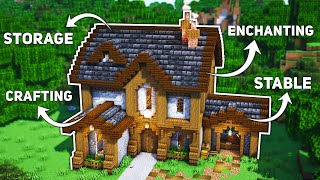 Minecraft Ultimate Survival House Tutorial🏠 [upl. by Pulcheria]