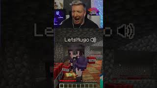 HUGO 🧨SPRENGT🧨 MEINE BURG🏰 mit TNT LetsHugo shorts minecraft craftattack12 [upl. by Leith912]