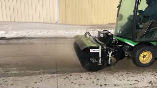 John Deere 1585 Rotary Broom Hydraulic [upl. by Yenittirb]