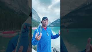 Joe Eigo combating hurricane at lake Louise [upl. by Blackmun]