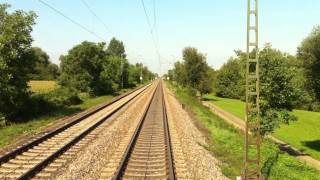 HD720cam  Führerstandsmitfahrt  Freiburg  Riegel  Herbolzheim  Offenburg [upl. by Frodeen]