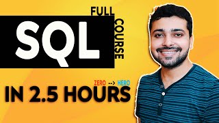 SQL Tutorial for Beginners  Full SQL Course In Hindi [upl. by Yelrak]