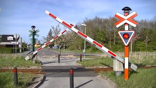 Spoorwegovergang Strandby DK  Railroad crossing  Jernbaneoverskæring [upl. by Lean]