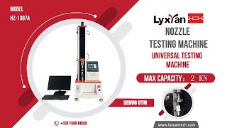 Nozzle compression Strength test equipment 2KN CAPACITY UTM [upl. by Adivad]