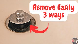 Remove pop up bath tub drain stopper  3 ways [upl. by Oirretna]