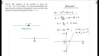 F12–5 Kinematics of a Particle Chapter 12 Hibbeler Dynamics Benam Academy [upl. by Idnic]