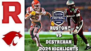 Ruston vs Destrehan 2024  Louisiana High School Football LHSAA Div 15A [upl. by Lleksah]